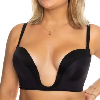 Wonderbra Bh Ultimate Silhouette Micro Plunge Sort A 70 Dame