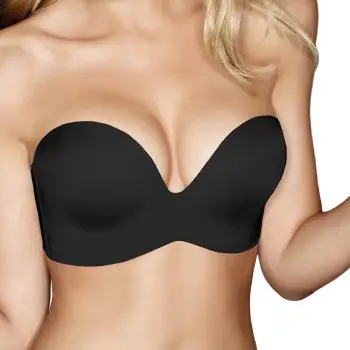 Wonderbra Bh Ultimate Silhouette Micro Strapless Sort B 70 Dame