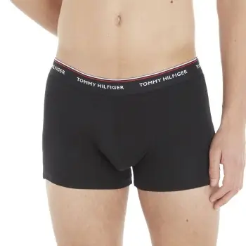 Tommy Hilfiger 3P Stretch Trunk Premium Essentials Sort bomuld Small Herre