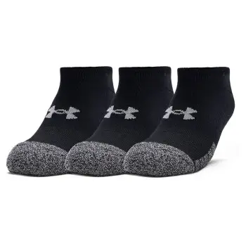 Under Armour Strømper 3P HeatGear No Show Sock Sort Str 36/41