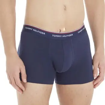 Tommy Hilfiger 3P Stretch Trunk Premium Essentials Mørkblå bomuld Small Herre