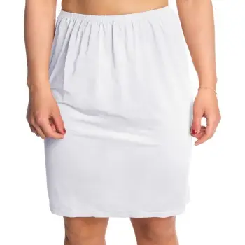 Trofe Slip Skirt Short Hvid Small Dame