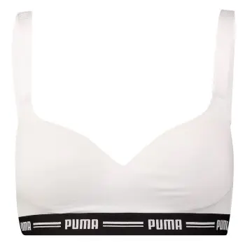 Puma Bh Iconic Padded Top Hvid Small Dame