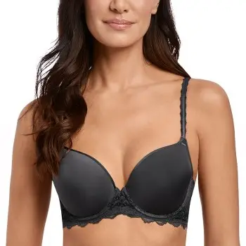 Wacoal Bh Lace Perfection Contour Bra Sort B 75 Dame