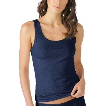 Mey Cotton Pure Tank Top Midnatsblå bomuld 44 Dame