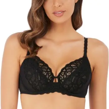 Wacoal Bh Raffine Average Wire Bra Sort B 75 Dame