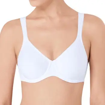 Triumph Bh Modern Soft Cotton Underwire Bra Hvid B 75 Dame