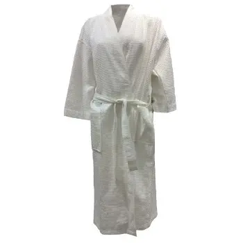 Missya Honeycomb Cotton Robe Hvid bomuld Medium Dame