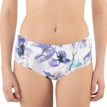 Femilet Java Sustainable Midi Bikini Brief Violet Mønster polyamid 38 Dame