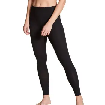 Calida Elastic Leggings Sort bomuld Small Dame