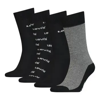 Levis Strømper 4P Logo Socks Giftbox Sort Str 39/42