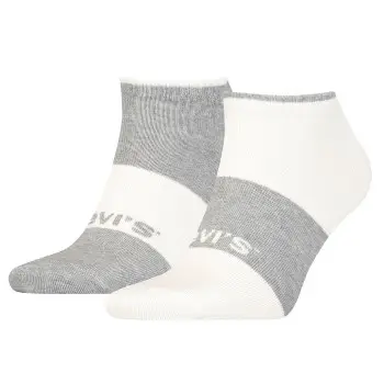 Levis Strømper 2P Unisex Sustainable Low Cut Socks Hvid/Grå Str 39/42