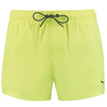 Puma Badebukser Short Length Swim Shorts Limegrøn polyester Small Herre