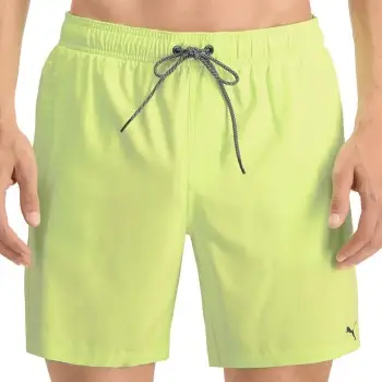 Puma Badebukser Core Enjoy Swim Shorts Limegrøn polyester Small Herre