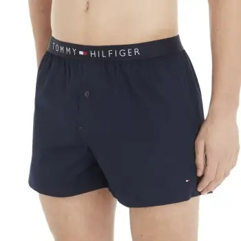 Tommy Hilfiger Cotton Woven Boxer Icon Marineblå Small Herre