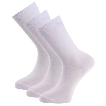 Trofe Cotton Socks Strømper 3P Hvid Str 39/42 Dame