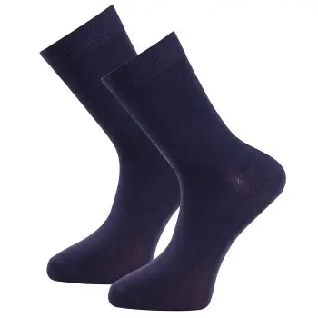 Trofe Bamboo Socks Strømper 2P Marineblå Str 39/42 Dame