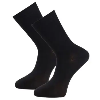 Trofe Bamboo Socks Strømper 2P Sort Str 39/42 Dame