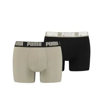 Puma 2P Basic Boxer Sort/Hud bomuld Large Herre