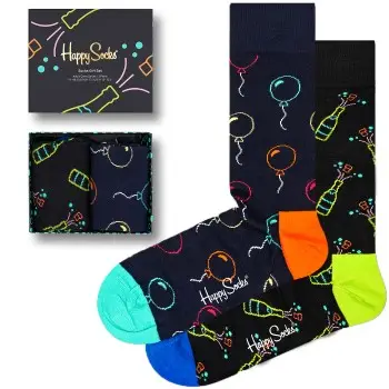 Happy socks Strømper 2P You Did It Socks Gift Set Flerfarvet bomuld Str 36/40