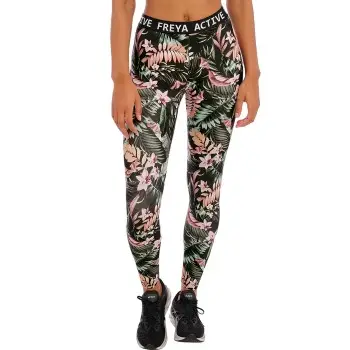 Freya Ecosculpt Leggings Sort mønstret Small Dame