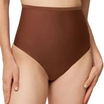 Triumph Trusser Shape Smart Highwaist Thong Brun Small Dame