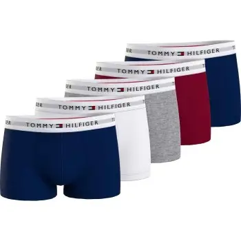 Tommy Hilfiger 5P Signature Cotton Essential Trunk Flerfarvet bomuld Medium Herre