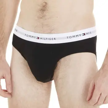 Tommy Hilfiger 5P Signature Cotton Essential Briefs Sort bomuld Small Herre