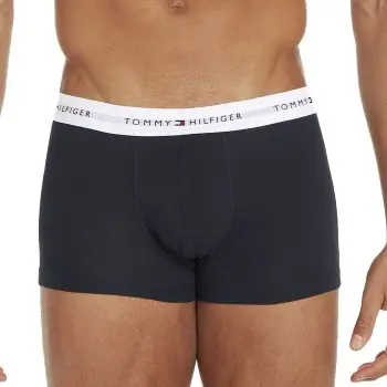 Tommy Hilfiger 3P Signature Essential Cotton Trunk Marineblå bomuld Small Herre