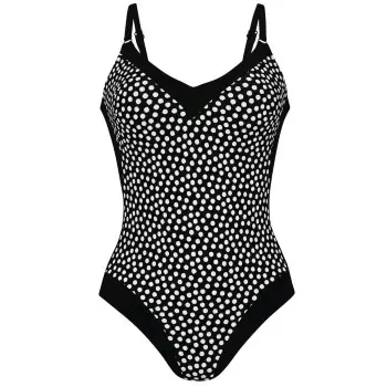 Rosa Faia Summer Dot Swimsuit Sort/Hvid C 42 Dame