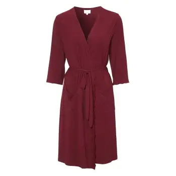 Damella Viscose Plain Wave Robe CL2 Vinrød  Bambus Small Dame