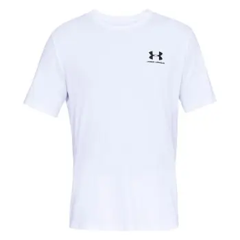 Under Armour Sportstyle LC Short Sleeve Hvid Medium Herre