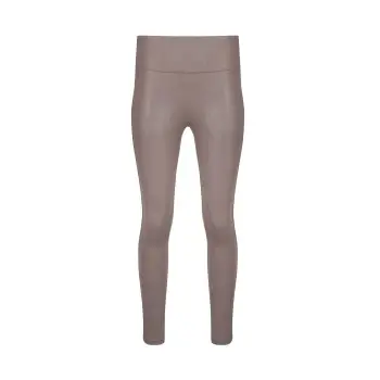 Magic Leather Look Legging Brun Small Dame