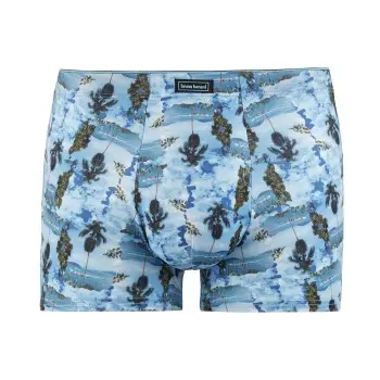 Bruno Banani Long Beach Short Blå Mønster polyester Small Herre