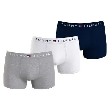 Tommy Hilfiger 3P Original Trunks Hvid/Grå bomuld Small Herre