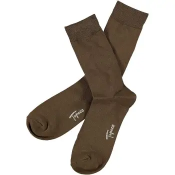 Topeco Strømper Men Sock Solid Bamboo Brun Str 41/45 Herre