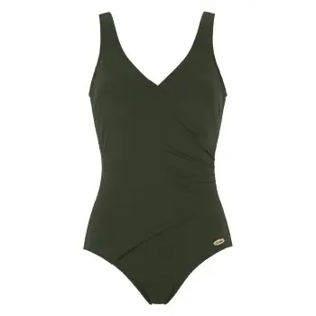 Damella Julia Chlorine Resistant Swimsuit Mørkgrøn  polyamid 38 Dame