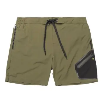 Panos Emporio Badebukser Tech Boardshorts Mørkgrøn  polyamid Small Herre