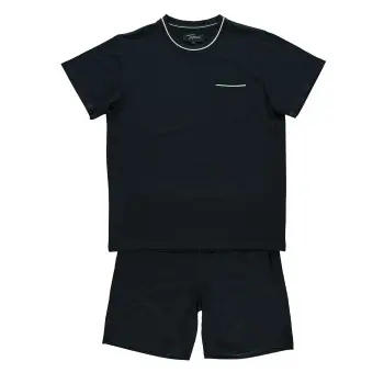 Topeco Mens Bamboo Pyjama Marineblå Small Herre