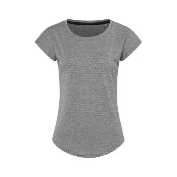 Stedman Recycled Women Sports T Move Gråmelerad polyester Small Dame