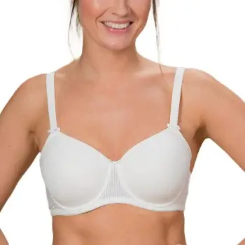 Trofe Sanna Underwire Stripe Bra Bh Hvid B 70 Dame