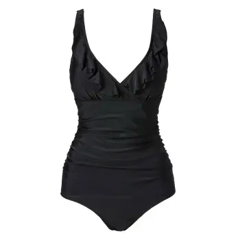 Trofe Rimini Solid Swimsuit Sort 38 Dame