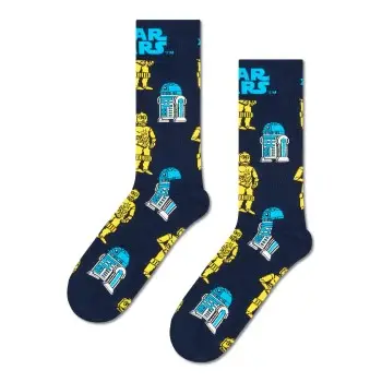 Happy socks Strømper Star Wars R2-D2 And C-3PO Sock Flerfarvet bomuld Str 41/46