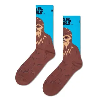 Happy socks Strømper Star Wars Chewbacca Sock Brun bomuld Str 41/46