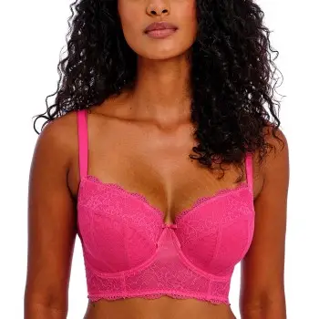 Freya Bh Fancies Underwire Longline Bra Chok Rosa D 80 Dame