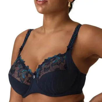 PrimaDonna Bh Deauville Wire Bra Marine mønster D 80 Dame