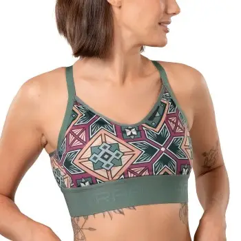 Kari Traa Bh Fröya Wool Sports Bra Grøn polyester Small Dame