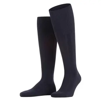 Falke Strømper Lhasa Rib Knee-High Sock Marineblå Str 39/42 Herre