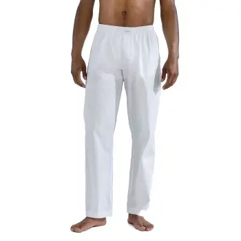 Bread and Boxers Woven Pyjama Pants Hvid økologisk bomuld Small Herre