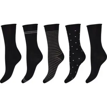 Decoy Strømper 5P Bamboo Ankle Socks Flerfarvet-2 Strl 37/41 Dame